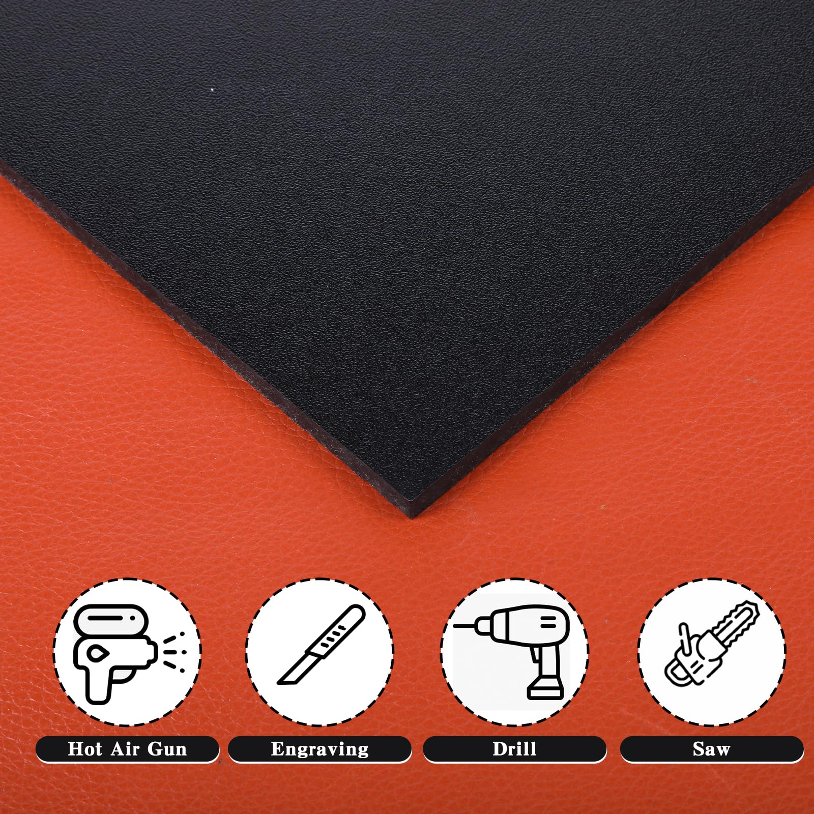 ABS Plastic Sheets - 2 Pack for Crafts & DIY -3