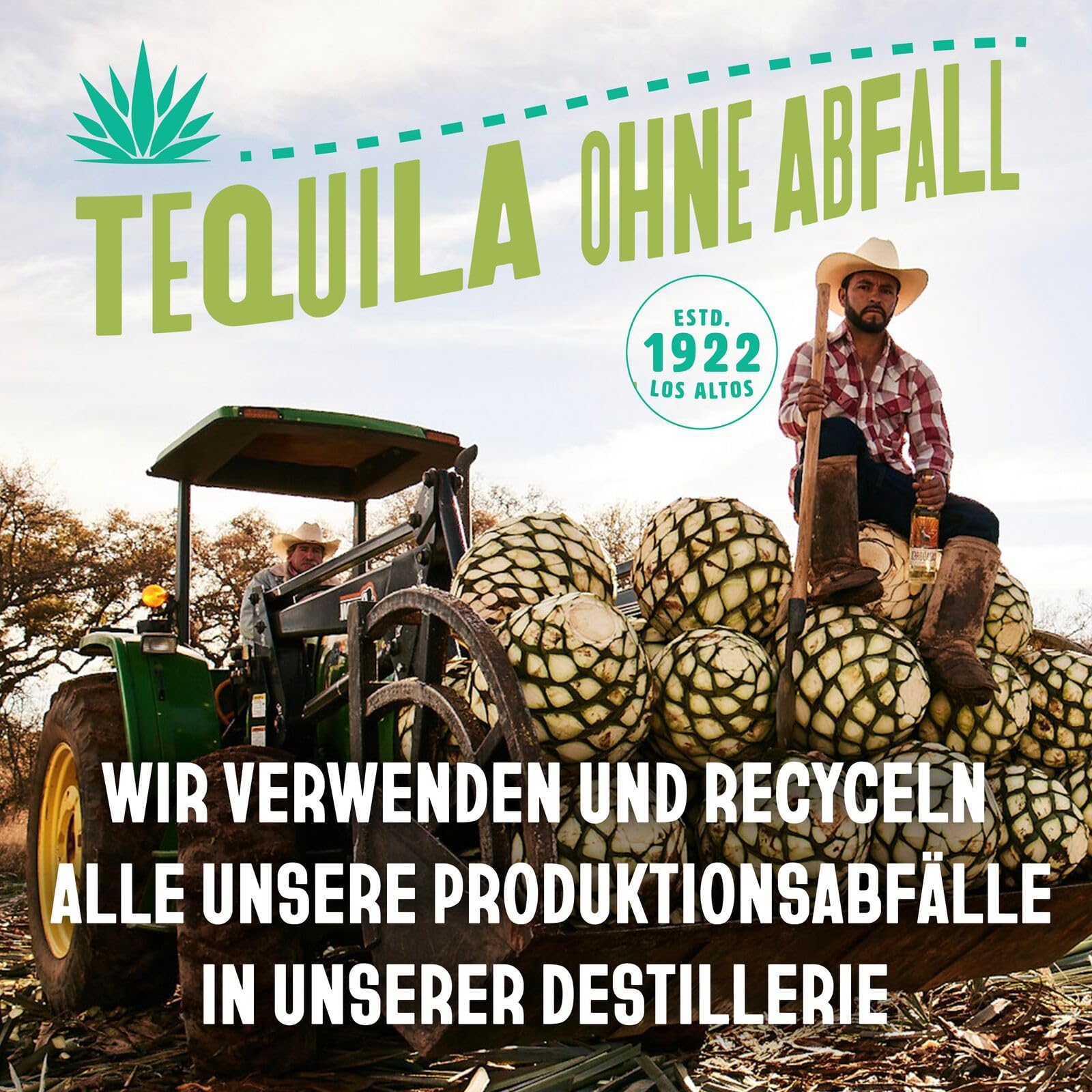 CAZADORES Tequila Blanco, 40% Alkoholgehalt, 70cl / 700ml, Doppelt Destillierter Alkohol aus 100% Blauer Weber-Agave