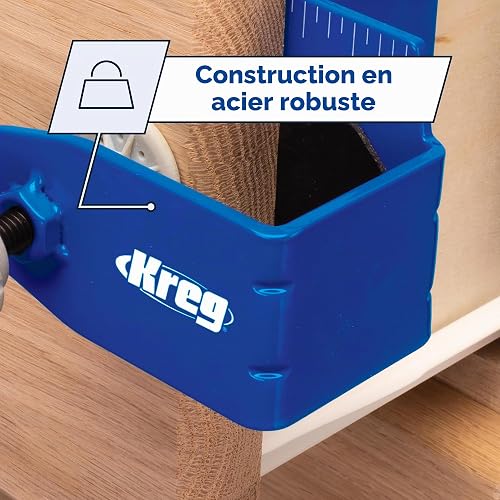 Kreg Precision Mounting Clamps for Drawer Fronts - Sturdy Steel Construction, Non-Slip, Easy to Use - 4