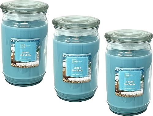 Miniatura 3 de Mainstays - Velas perfumadas de 20 onzas, paquete de 3 (limón azucarado dulce)