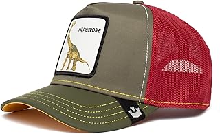 Boné de caminhoneiro Goorin Brothers The Thunder Lizard, Olive, coleção Animal Farm, tamanho único, Lagarto The Thunder verde-oliva, Tamanho Único