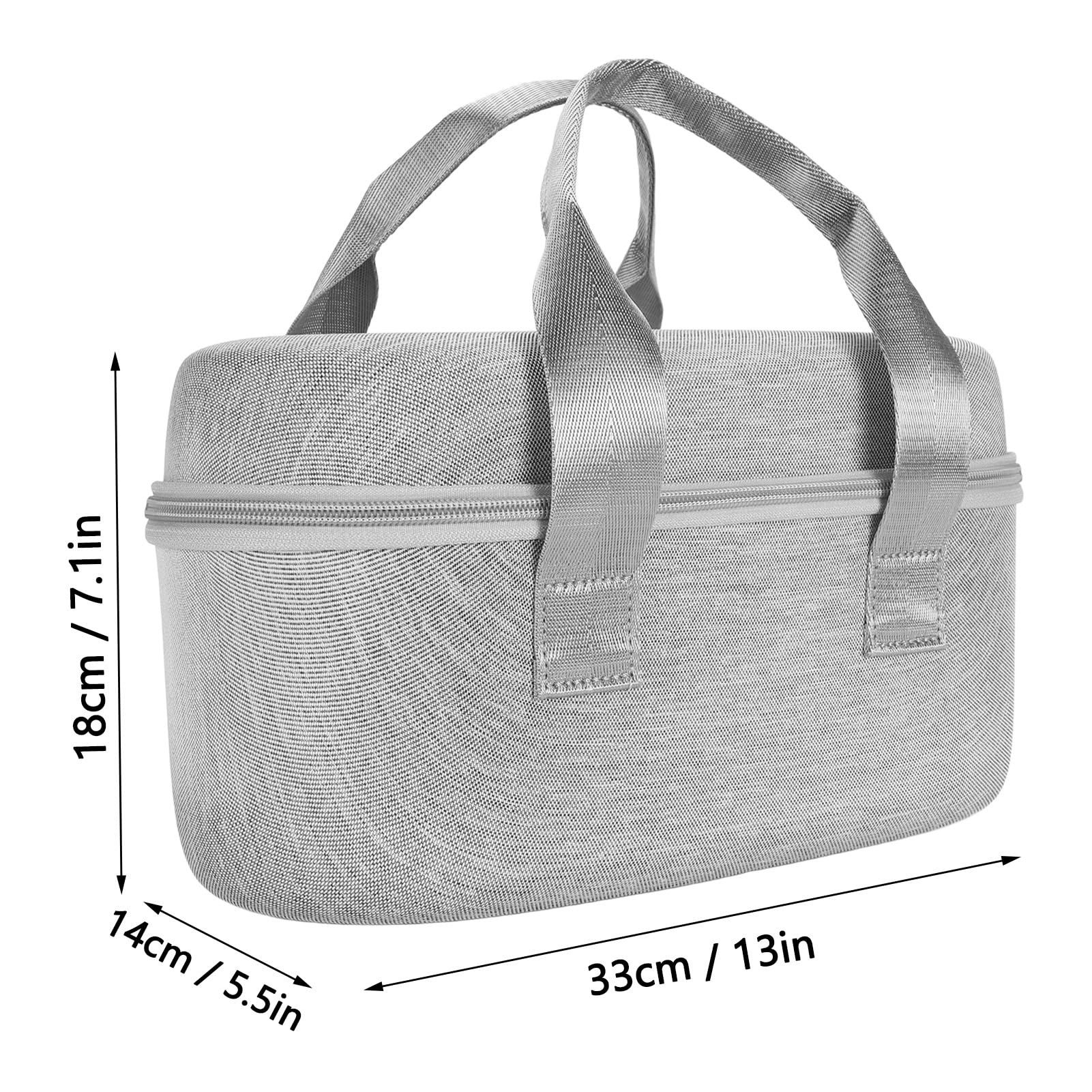 Custodia da Trasporto per Altoparlante HT AX7, Custodia Rigida per Altoparlante Musicale Bluetooth Antiurto Portatile Custodia Protettiva per HT AX7, Grigio Chiaro