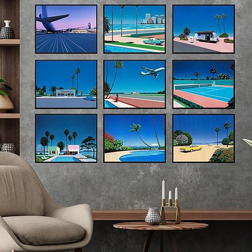 Miniatura 6 de BigWig Prints Hiroshi Nagai Art - Póster de Lofi Vaporwave, Hiroshi Nagai impresiones artísticas de pared, pósteres de decoración de ondas de vapor,