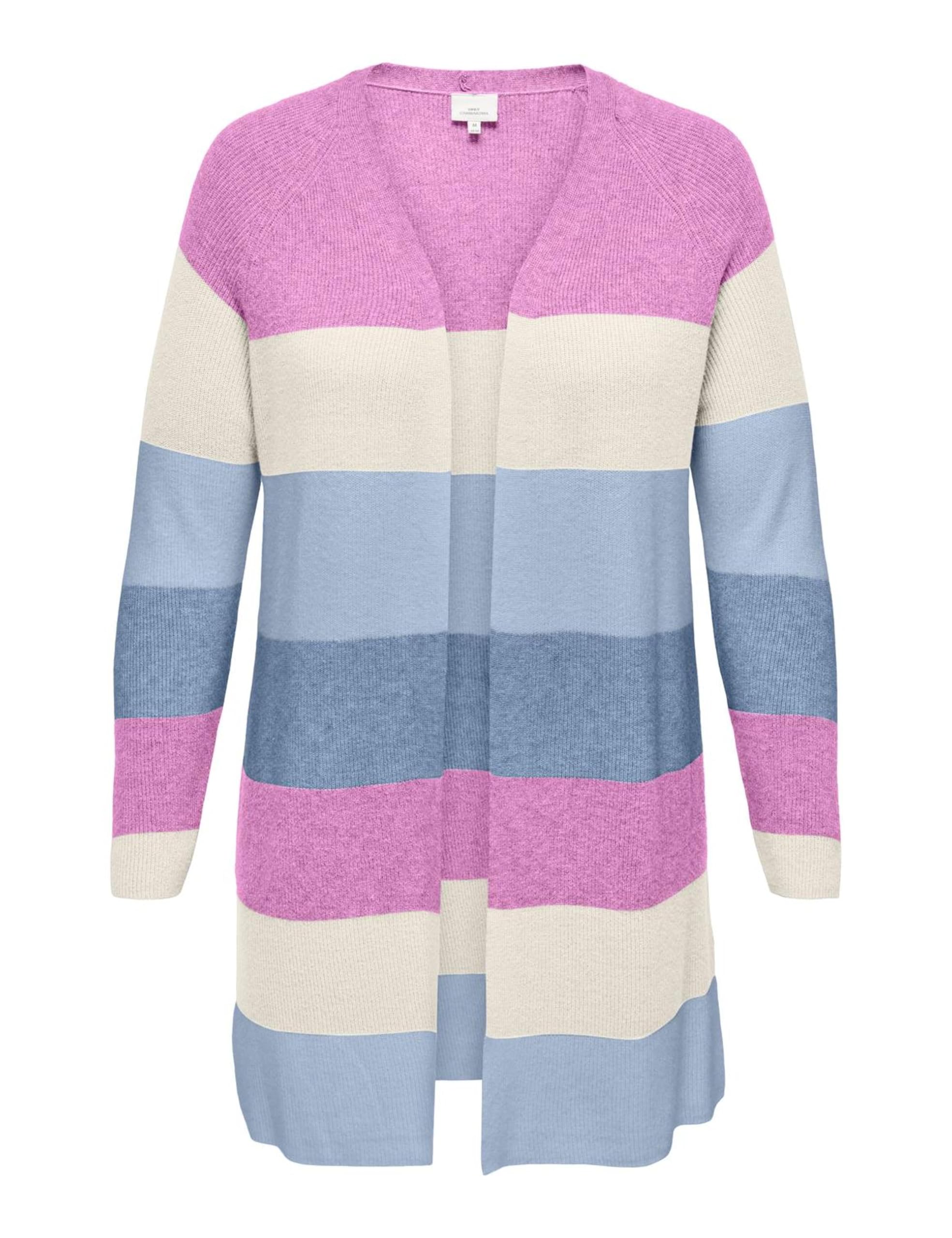 ONLY Carmakoma Damen Caratija L/S Stripe Cardigan KNT Caratija L/S Stripe Cardigan KNT (1er Pack)