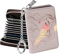 Vista 8 de FurArt Cartera con Cremallera para Mujeres, Cartera con Bloqueo RFID para Tarjetas de Crédito, Portador de Tarjetas de Presentación, Cartera Llavero