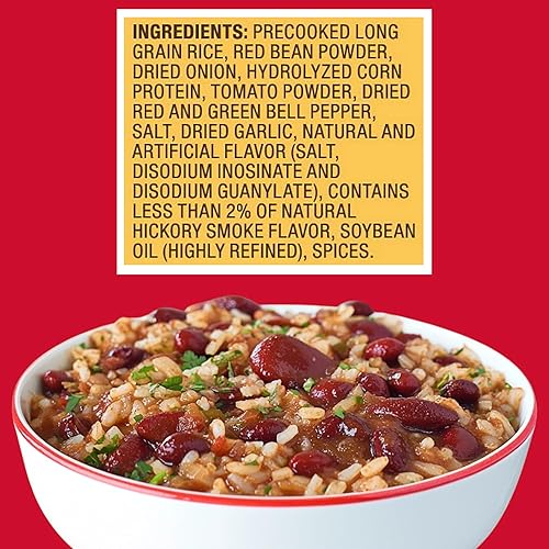 Miniatura 2 de Louisiana Fish Fry Products Mezcla de frijoles rojos y arroz, 7 onzas, paquete de 12