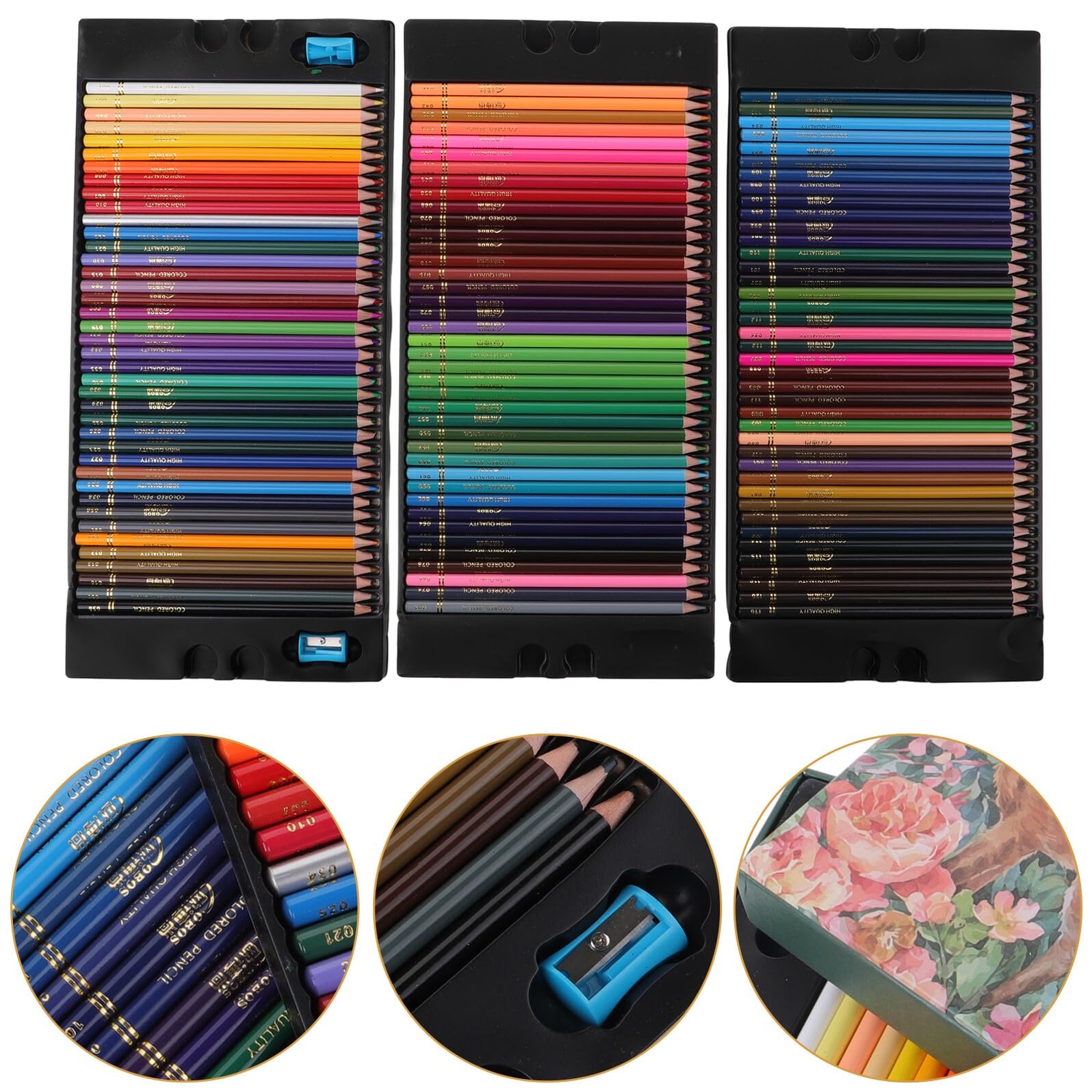 120 pezzi Matite Colorate Resistenti per Disegno Artistico Adulti e Mine Morbide Esagonali Facili da Temperare Colori Vivaci e Duraturi in Scatola Trasparente per Progetti