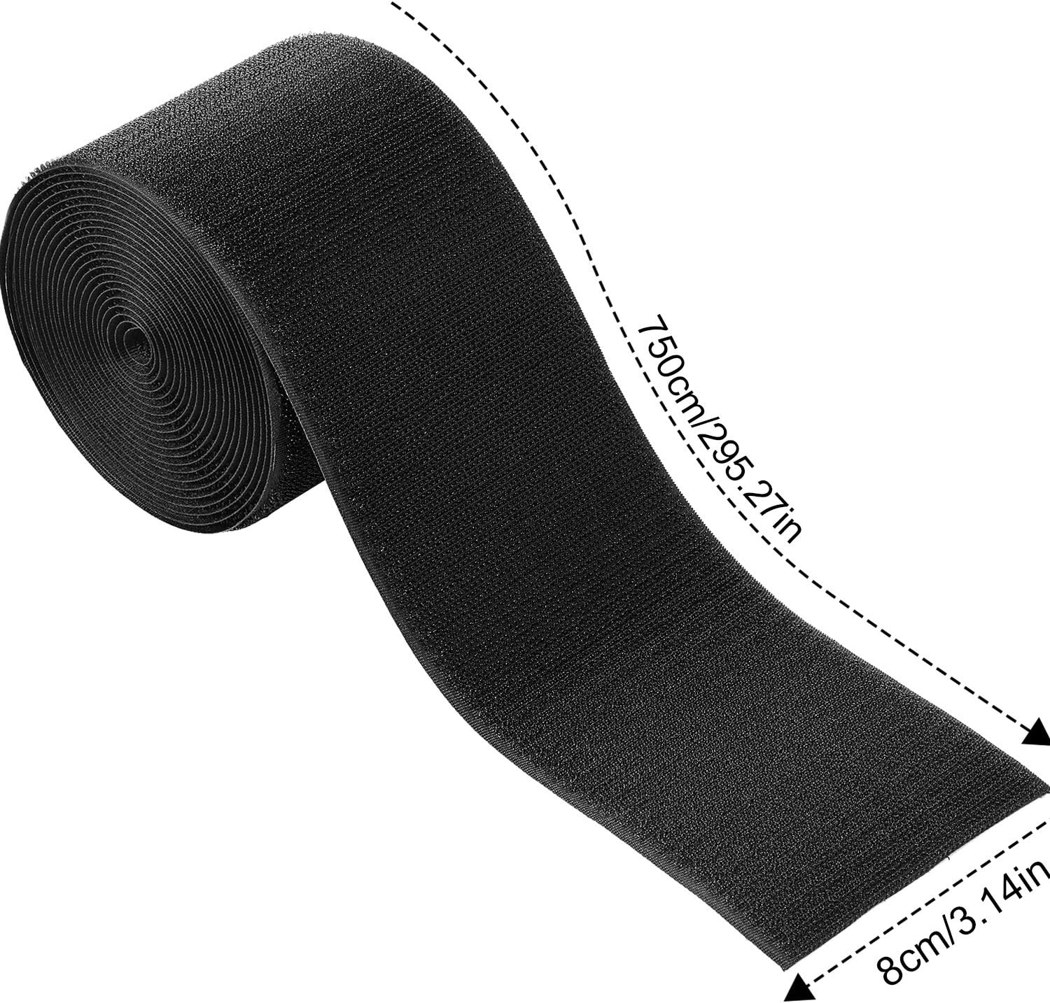 WILLBOND 1 Pcs 24 Feet in Length Black Cable Floor Strip Carpet Cord Cover Cable Protector Cable Management, Protect Cords Prevent a Trip Hazard