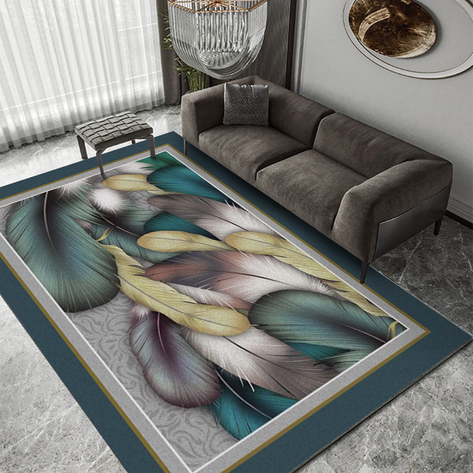 Amazon | カーペット 185x185 cm (約2畳) ラグ ラグマット 防ダニ 抗菌