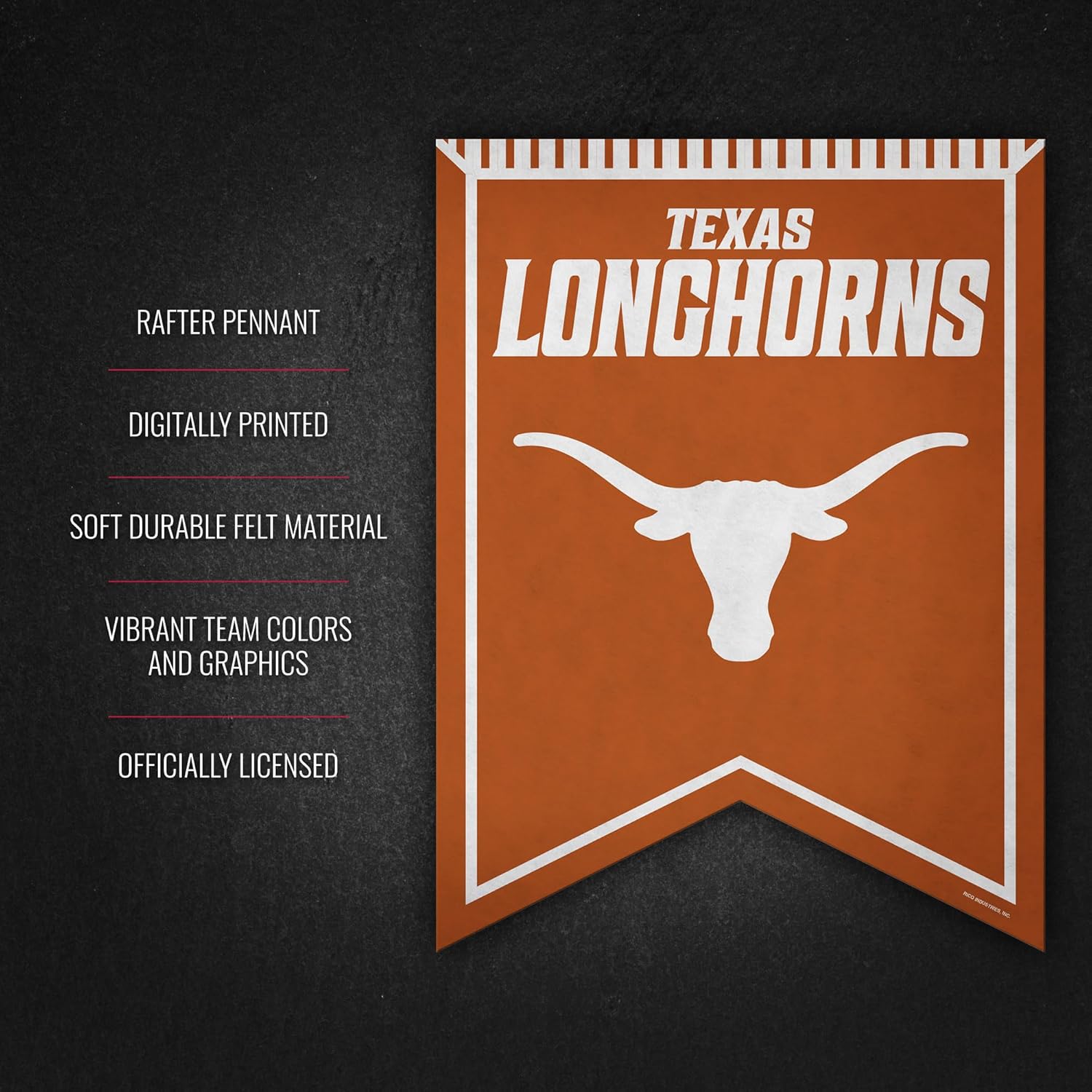 Rico Industries NCAA 18" X 24" Rafter Felt Pennant - Image 5