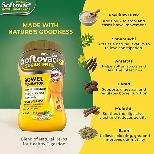 Miniatura 7 de (Libre de azúcar) Regulador intestinal 8.82 oz - 100% activos naturales: Fórmula de alta fibra enriquecida con Sonamukhi, Harad, Mulethi, Saunf, etc.