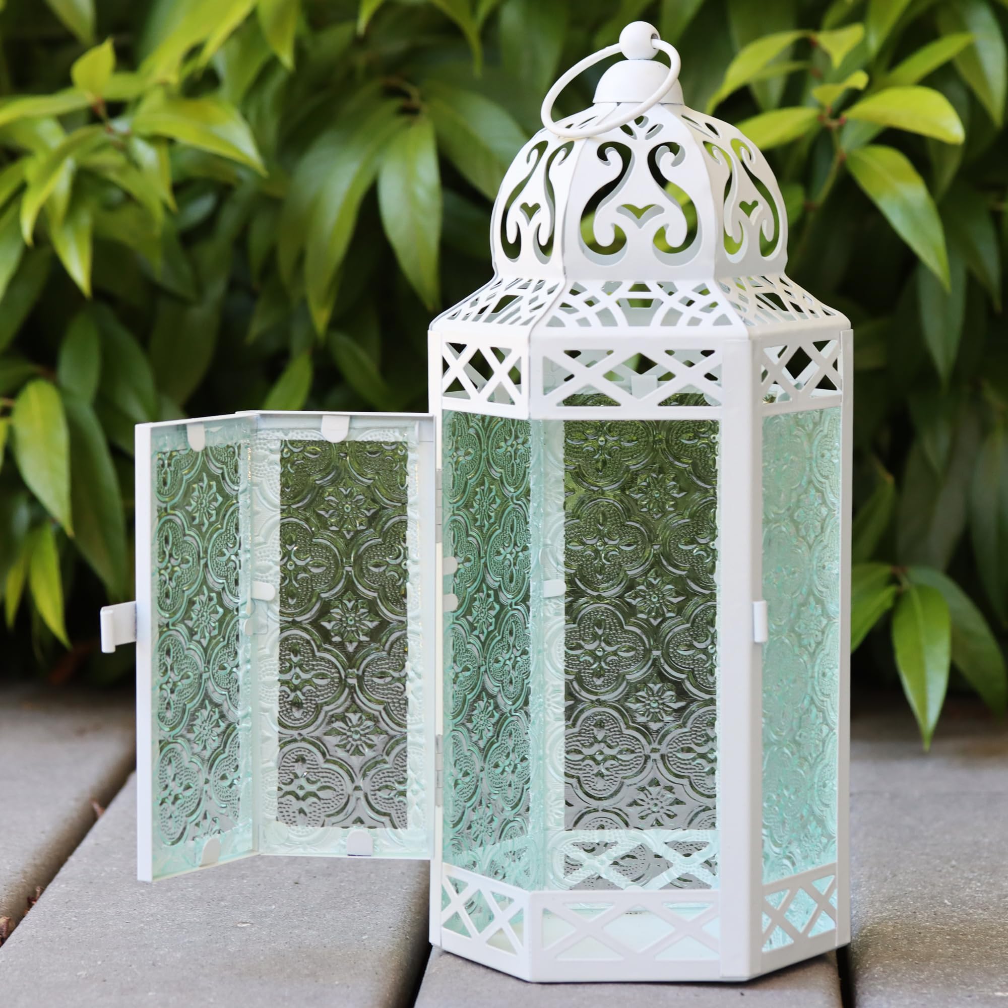 Amazon.co.jp: VELA LANTERNS クリアガラス&ホワイトメタルモロッコ
