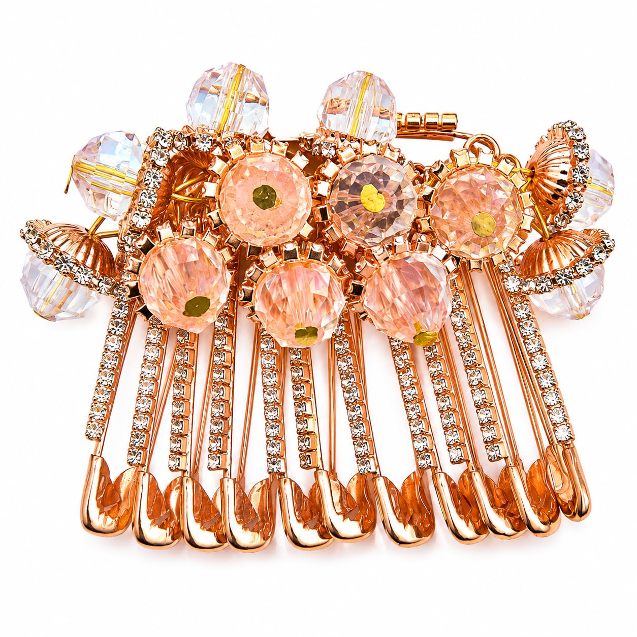 Decorative Stone Safety Saree Pins for Ladies Party & Wedding Pack of 12-picture-11