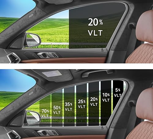 Miniatura 2 de AUTOTEK Película precortada frontal de dos puertas para ventanas, película de tinte para automóviles, protección solar, privacidad, anti roturas,