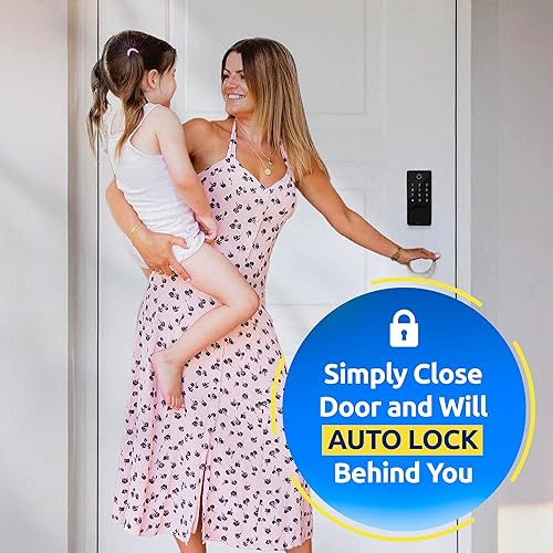 Miniatura 6 de LOCKSTAR Cerradura de puerta inteligente  Cerradura de puerta de entrada sin llave  Múltiples métodos de entrada - APP  Identificación táctil de