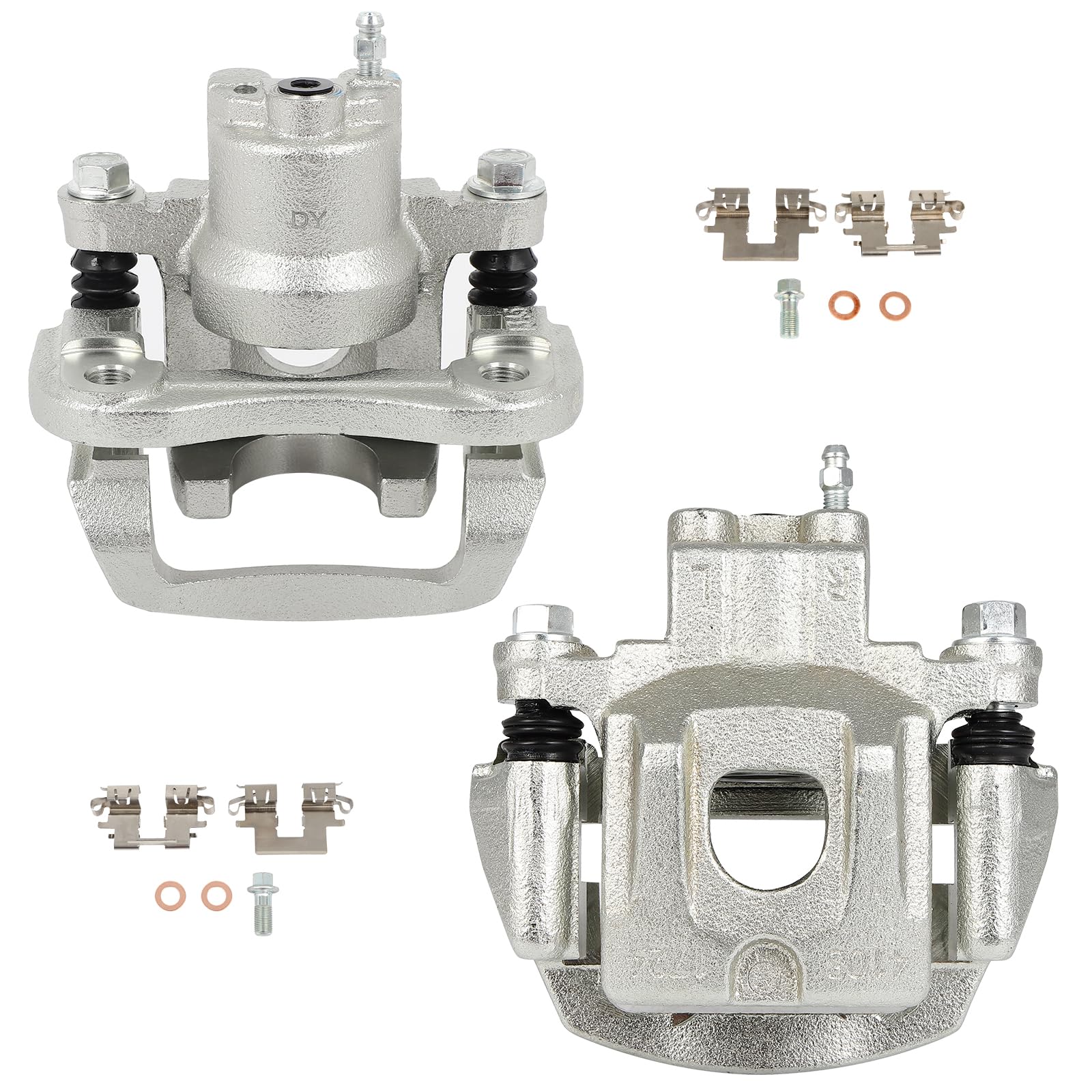 SCITOO Rear Left &amp; Right Brake Caliper With Bracket 19B2783 19B2782 Compatible For Lexus For RX330 04-06 For Lexus For RX350 07-09 For Lexus For RX400h 06-08 For Toyota For Highlander 06-07
