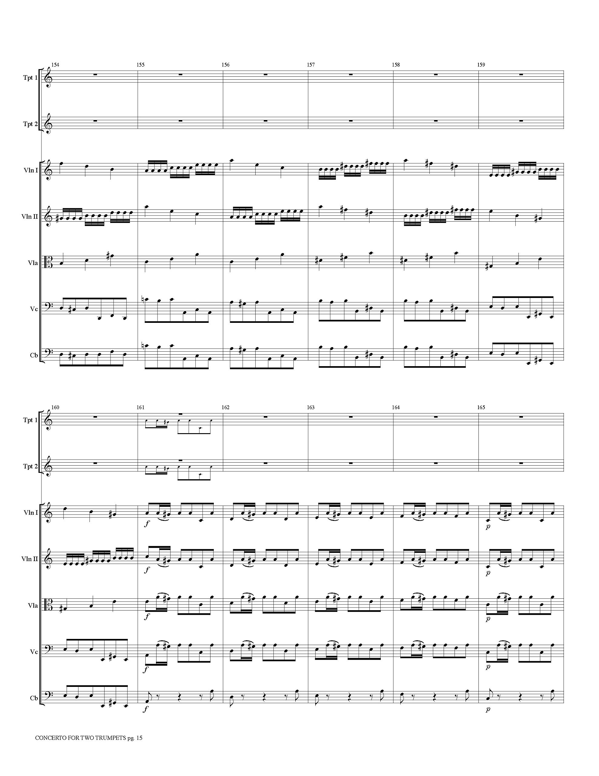 Concerto: For Two Trumpets and String Orchestra, Grade 4 (Eighth Note Publications)