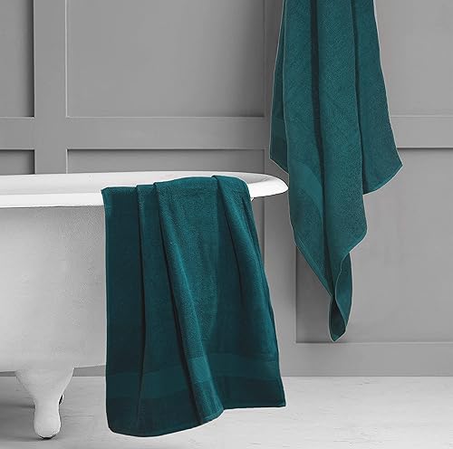 Miniatura 4 de Elvana Home Juego de 2 toallas de baño de algodón de alta calidad, 35 x 70pulgadas, algodón 100% puro, ideal para uso diario, ultra suave y