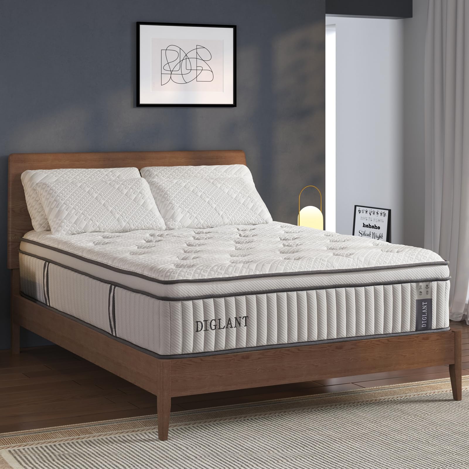 Amazon.com: DIGLANT King Mattress, 14Inch Euro Top Gel Memory Foam