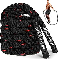 HPYGN Weighted Jump Rope 2.8lb/3.8lb/5lb - Heavy Skipping Rope for Men Women, Build Muscle Strength, Full Body Home Workout Gear