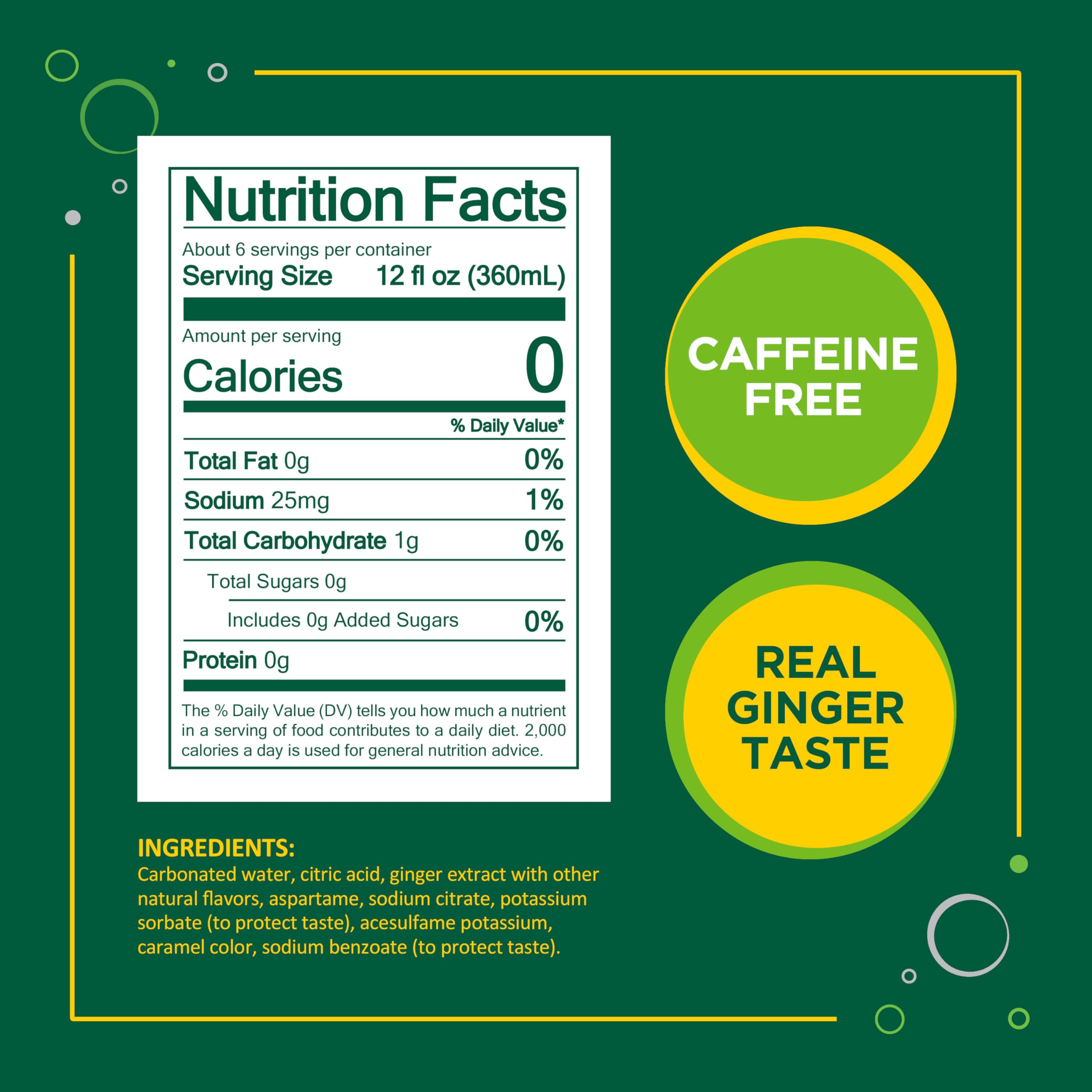 Seagram's Diet Ginger Ale, 2 Liter