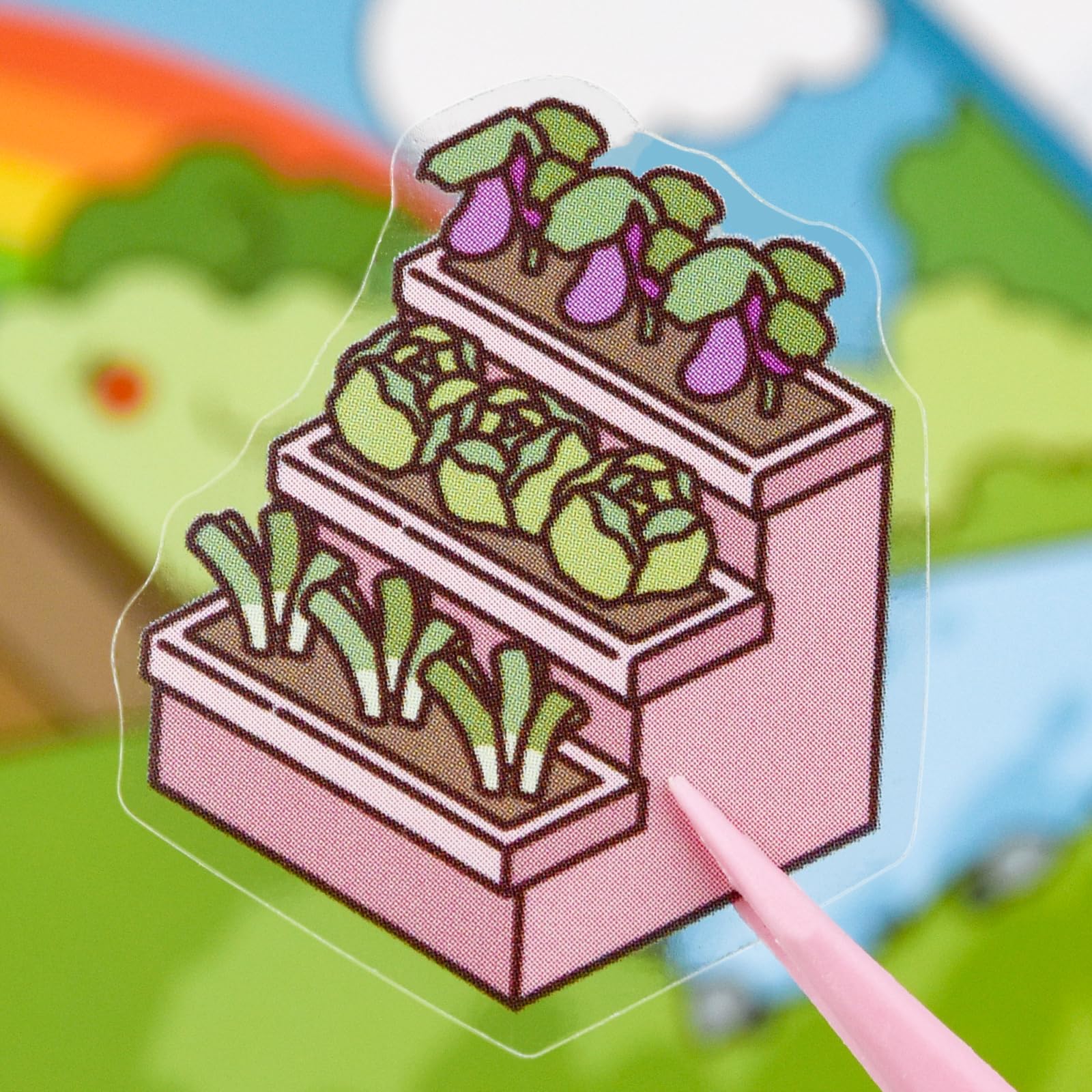 Bambebe Set di 20 Adesivi 3D per Casa in Miniatura – Kit Sticker di Scena, Attività Rilassante per Bambini e Adulti