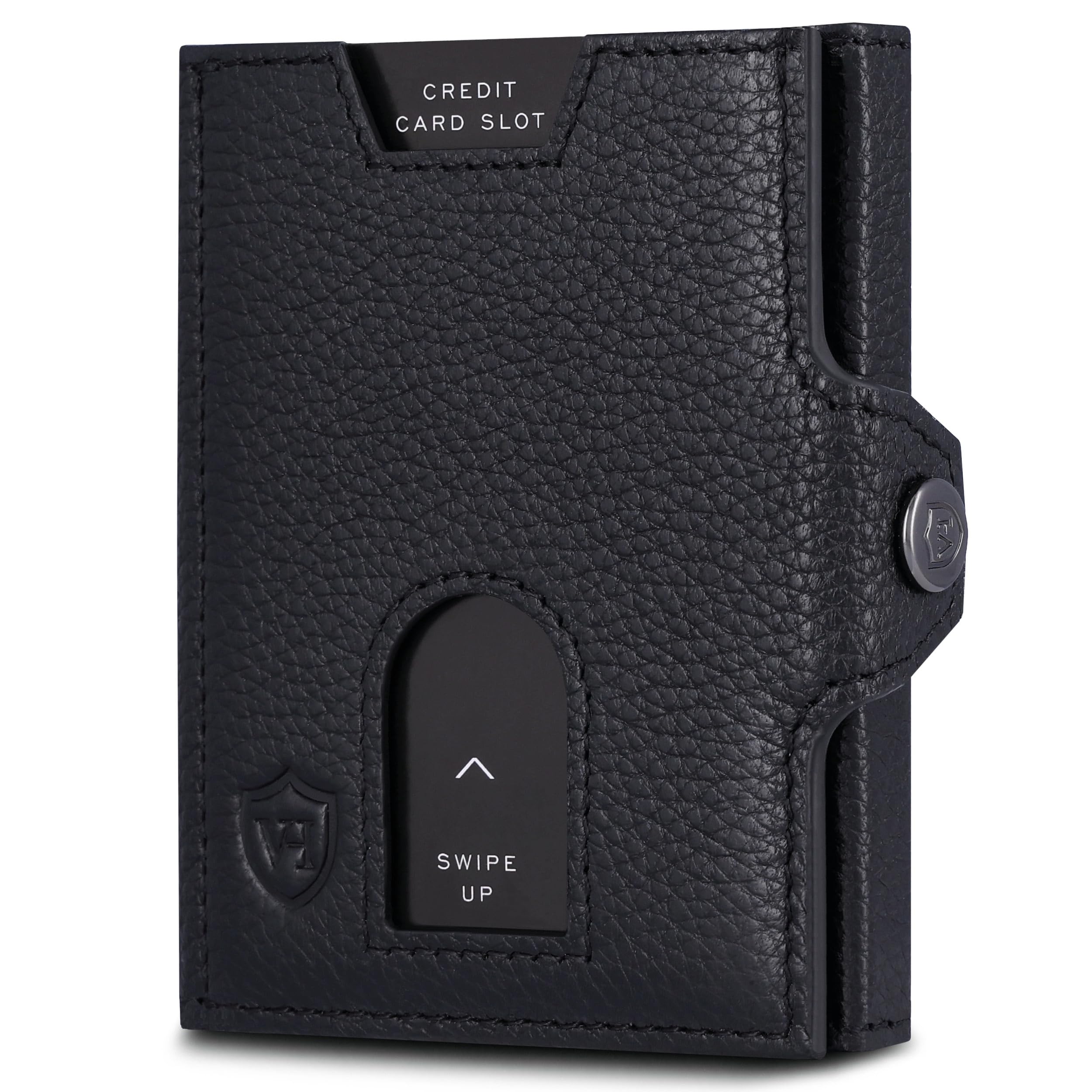 VON HEESEN Slim Wallet mit RFID-Schutz - Mini Geldbörse Herren & Damen klein - Kreditkartenetui Kartenetui - Geldbeutel Portmonee Portemonnaie klein