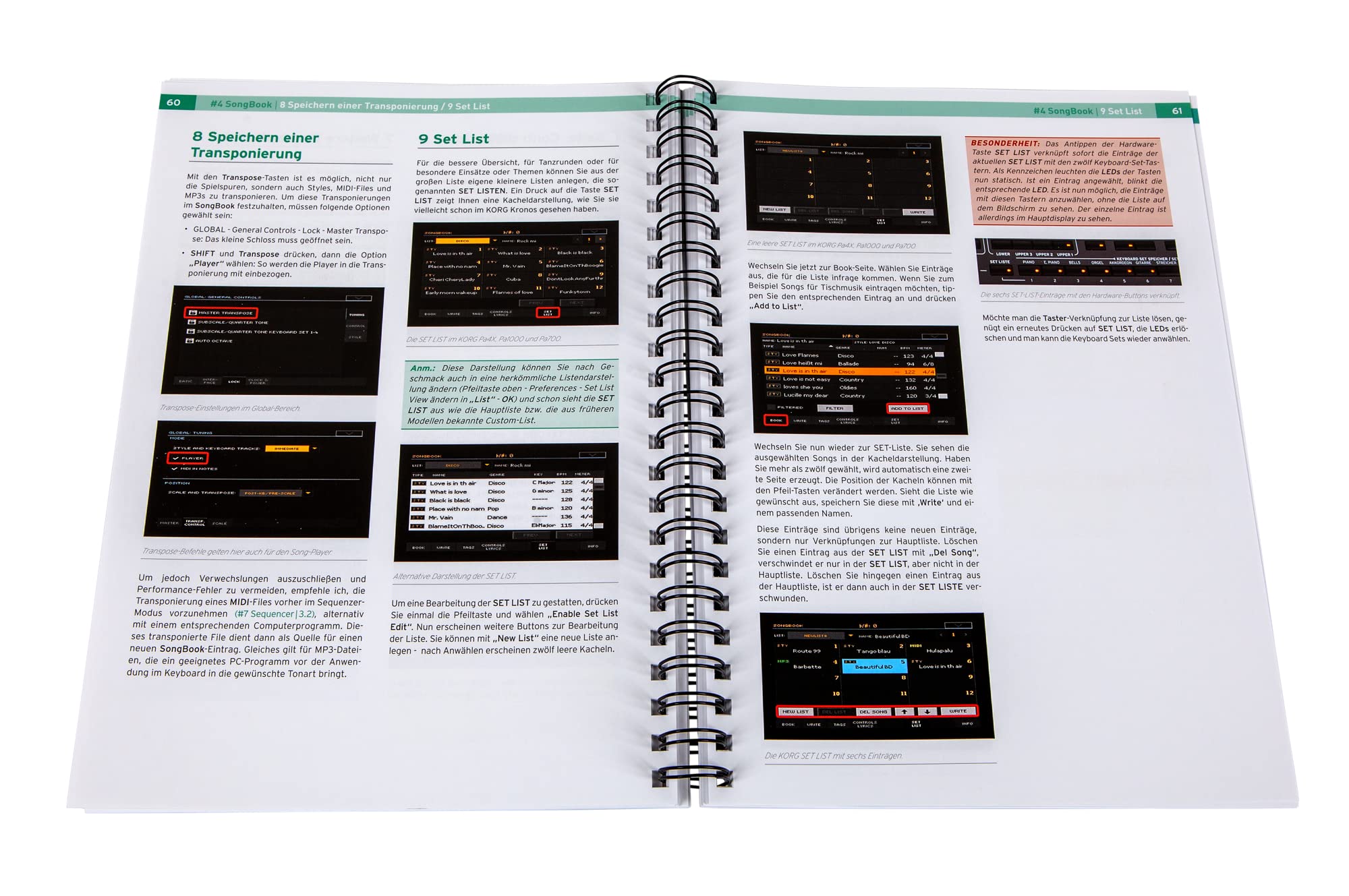 KORG Pa4X Praxishandbuch Ringbuch Anwendertipps Pa700 Pa1000 Profitipps