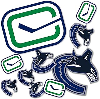 Vancouver Canucks Team NHL National Hockey League Sticker Vinyl Decal Laptop Water Bottle Car Scrapbook (Type 1-1)