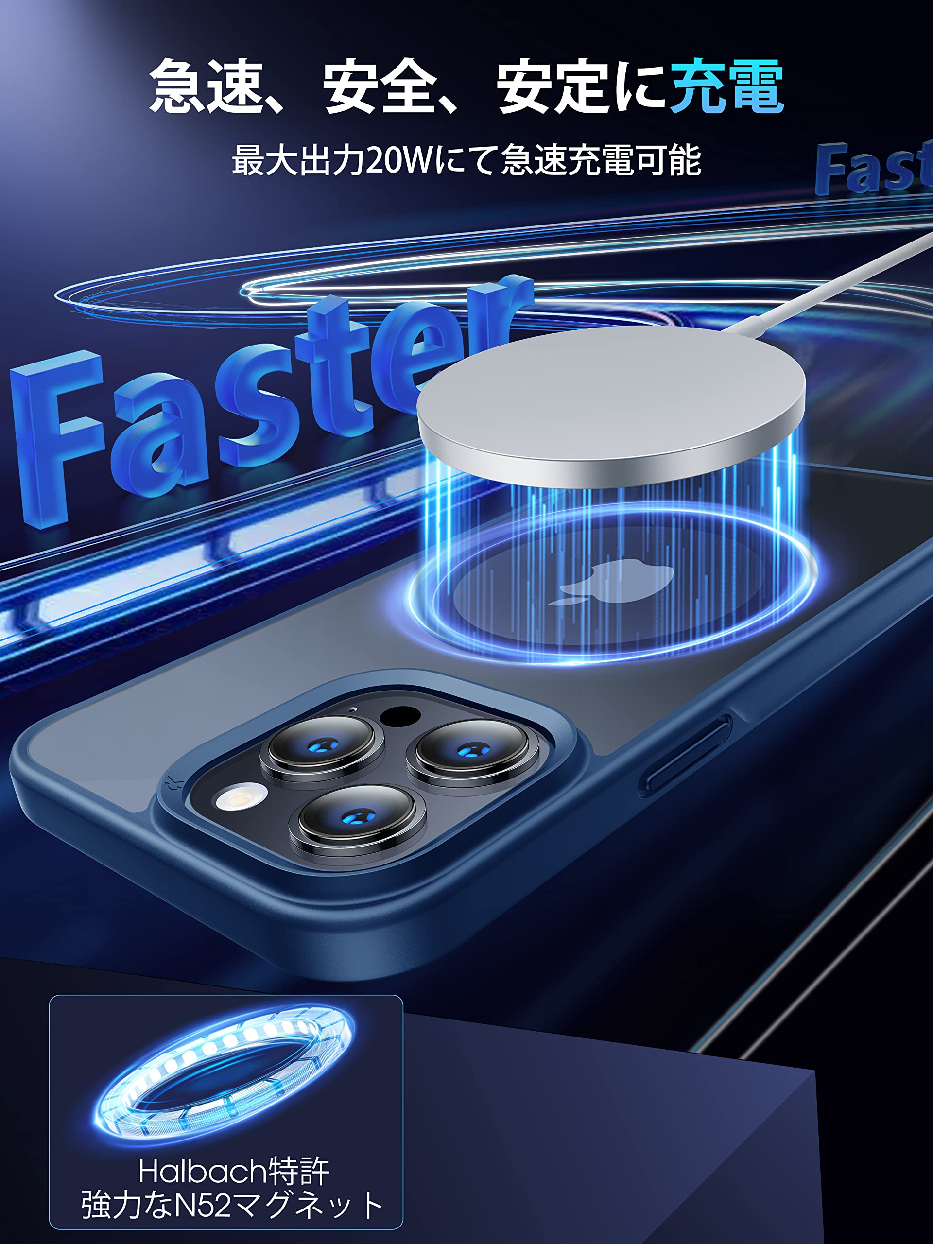Amazon.co.jp: 【MagSafe対応・超耐衝撃】CASEKOO iPhone 14 Pro 用