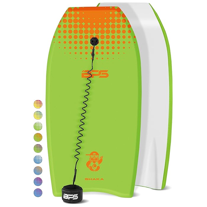 Buy BPS 'Shaka' Body Board with Wrist Leash, Lightweight with EPS Core