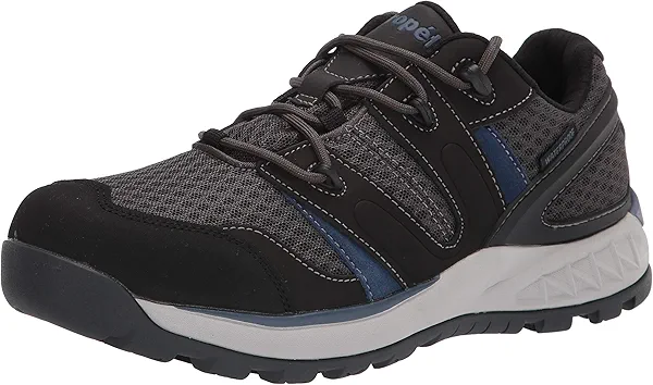 Propet Mens Vercors Hiking Hiking Sneakers Shoes - Black, Grey