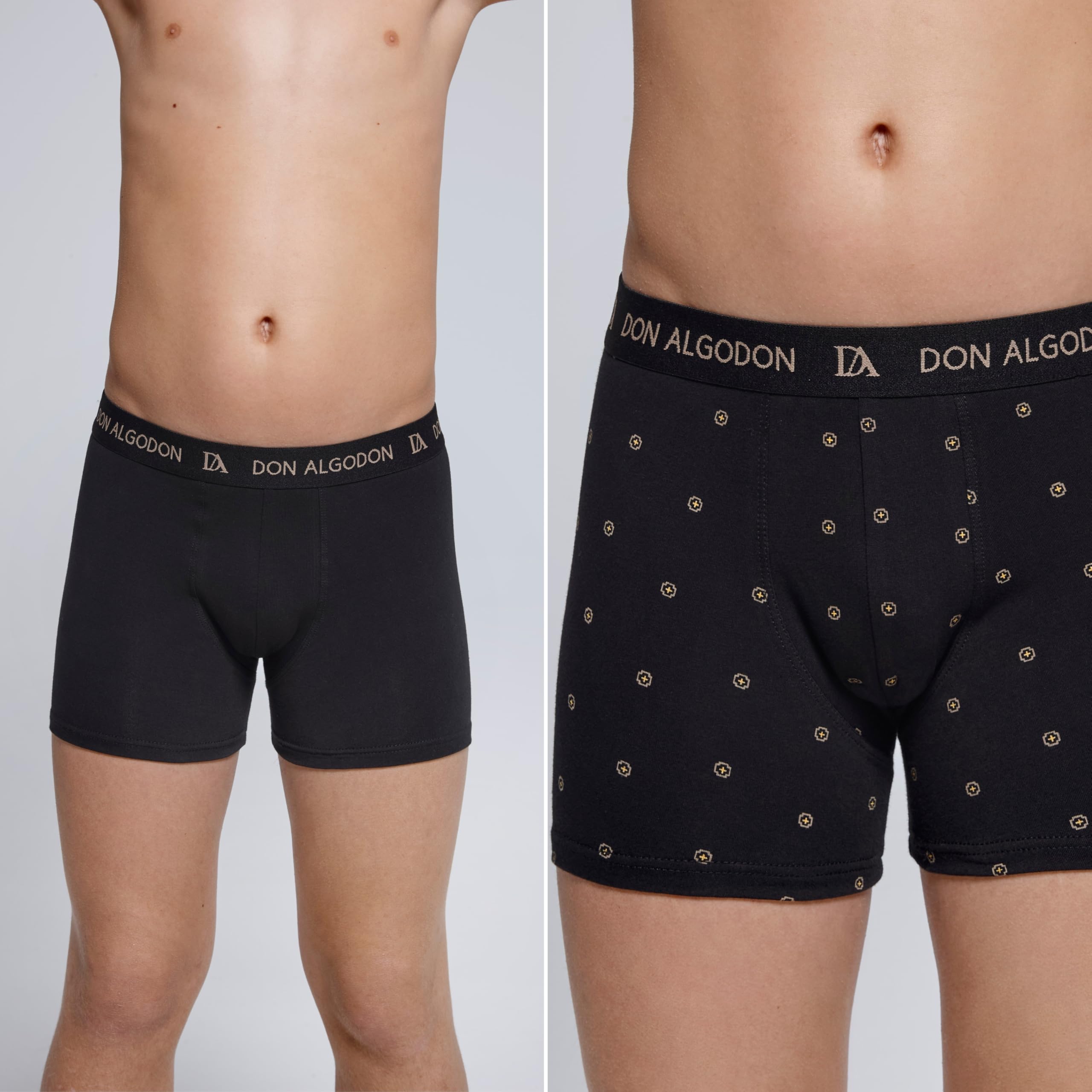 DON ALGODON | Pack 12 Boxers Niño Calidad y suavidad excepcionales Tacto Extrasuave