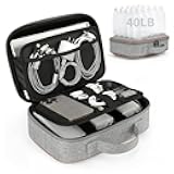 ZOMFELT Electronics Organizer Travel Case, Hard EVA Cable Organizer Bag Hiking Backpack for Women Men