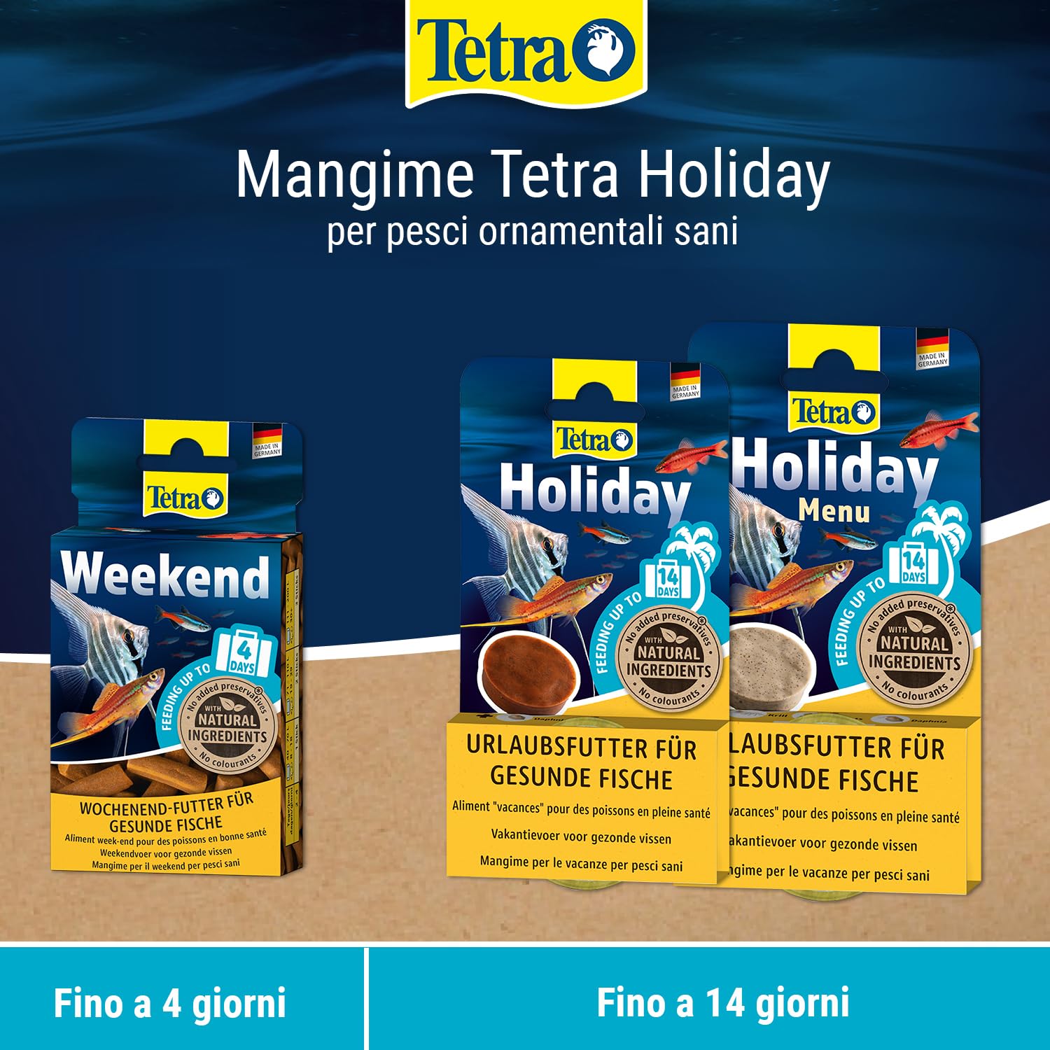 Tetra Menu Vacanze 1 Blocco x 30 g, Multicolore