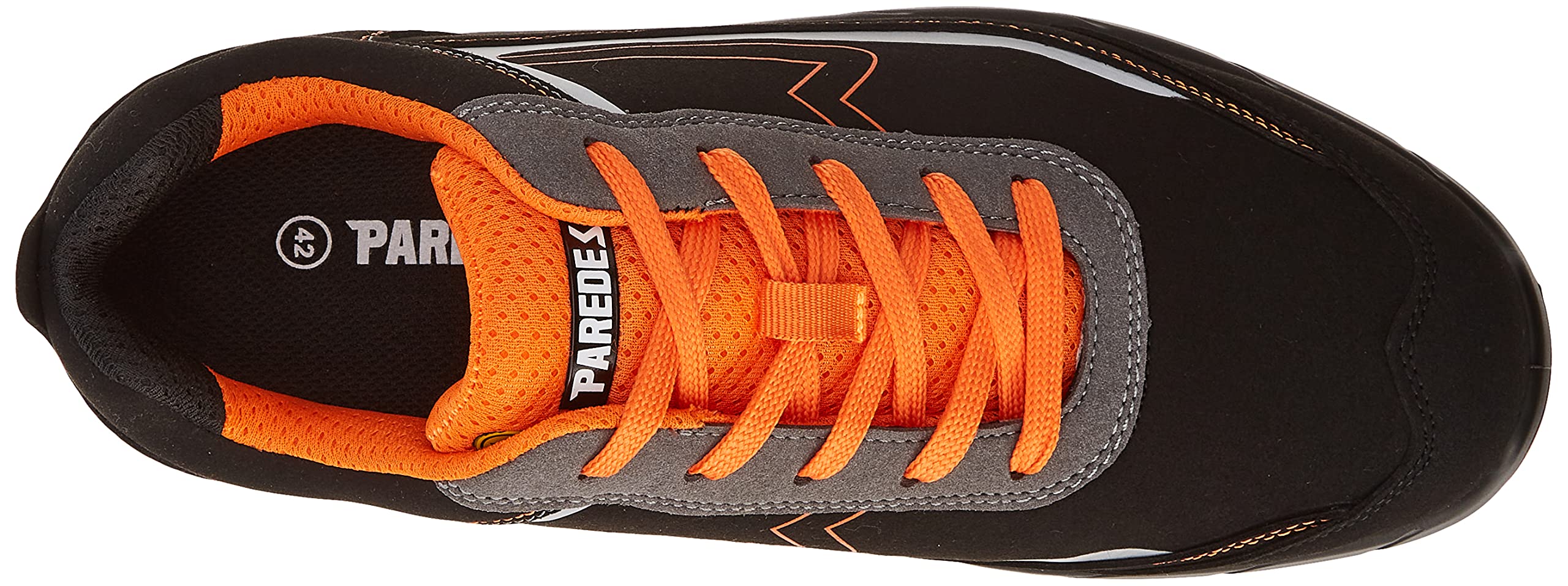Paredes Deportivo Hamilton - S3 Ci HI ESD SRC - Color Negro y Naranja- Talla 41