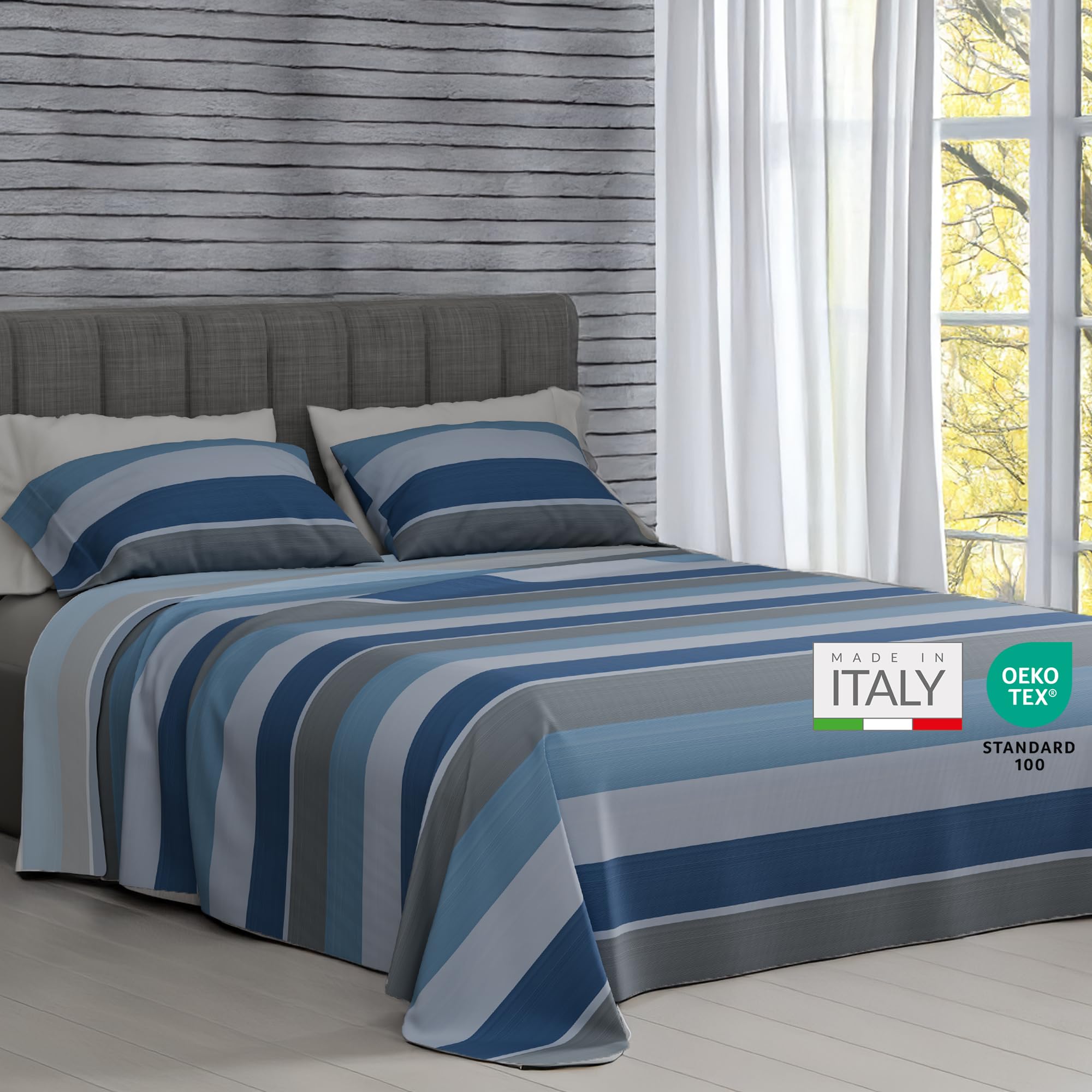 2 teli in misto lino/lenzuola matrimoniali da confezionare