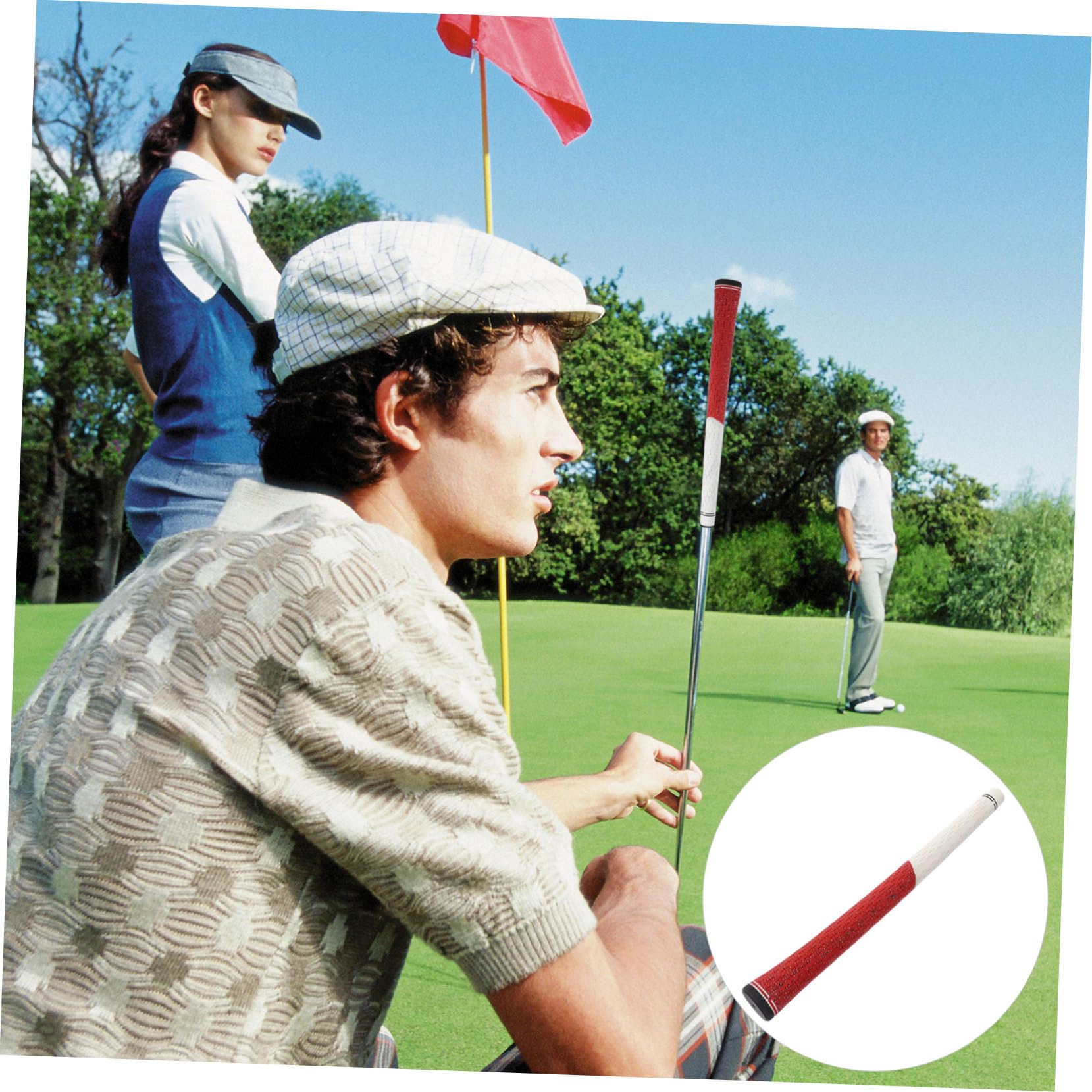POPETPOP 1 Szt Uchwyt Na Kij Golfowy Uchwyty Na Kije Golfowe Uchwyt Na Rękę Do Golfa Uchwyt Do Ćwiczeń Golfowych