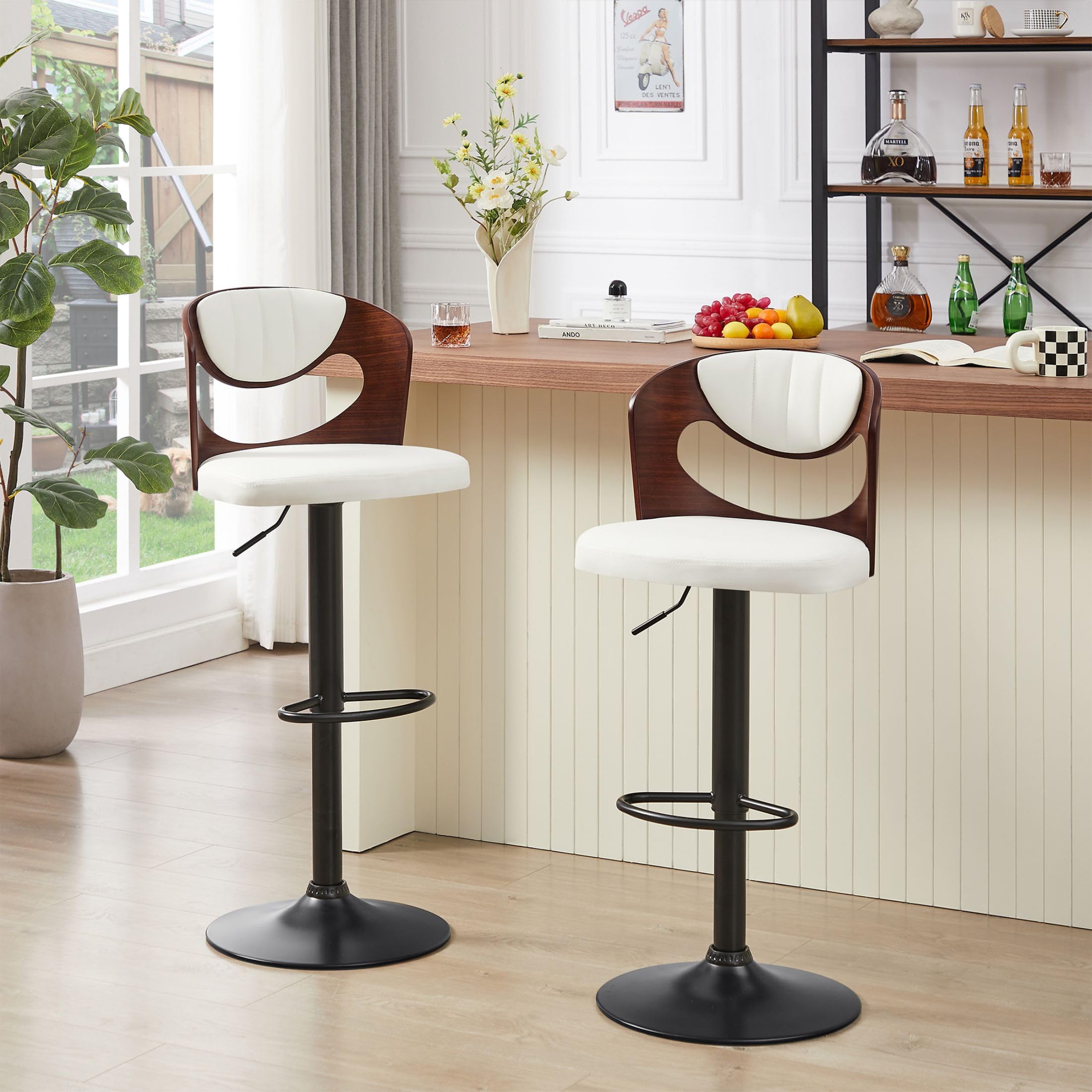 Amazon｜VECELO カウンターチェア バーチェア 昇降式 回転 1脚