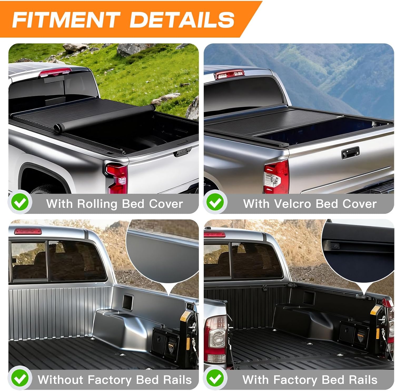 Truck Roll Bar with Lockable Toolbox, Cargo Basket & Brake Light, Adjustable Chase Rack, Light Texture Black Powder Coated, Compatible with Silverado, Sierra, F-150, Titan, Tundra