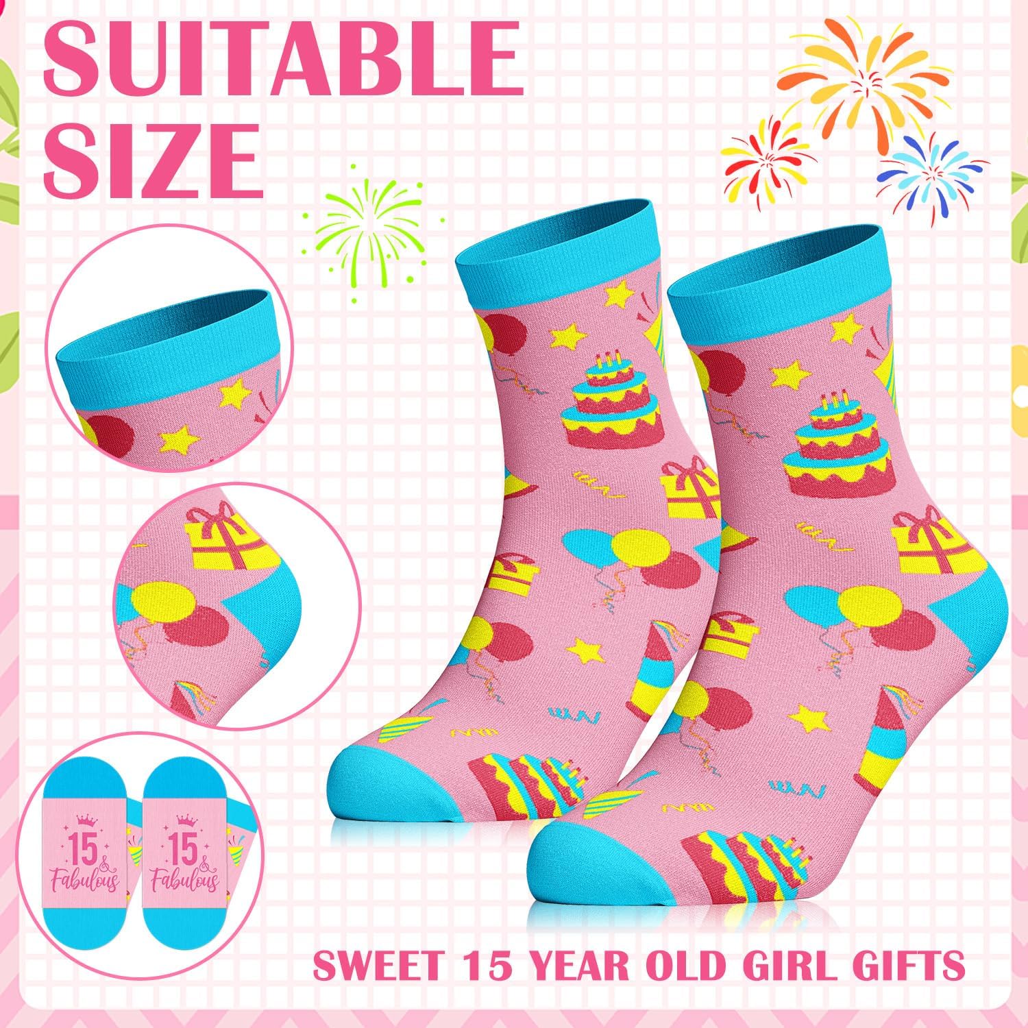 15 Year Old Girl Birthday Gifts Ideas, 15th Birthday Gifts for Teen Girls, Happy 15th Birthday Decorations for Girls, Best 15 Year Old Present Christmas Easter Gift for Daughter Niece Sister - Image 7