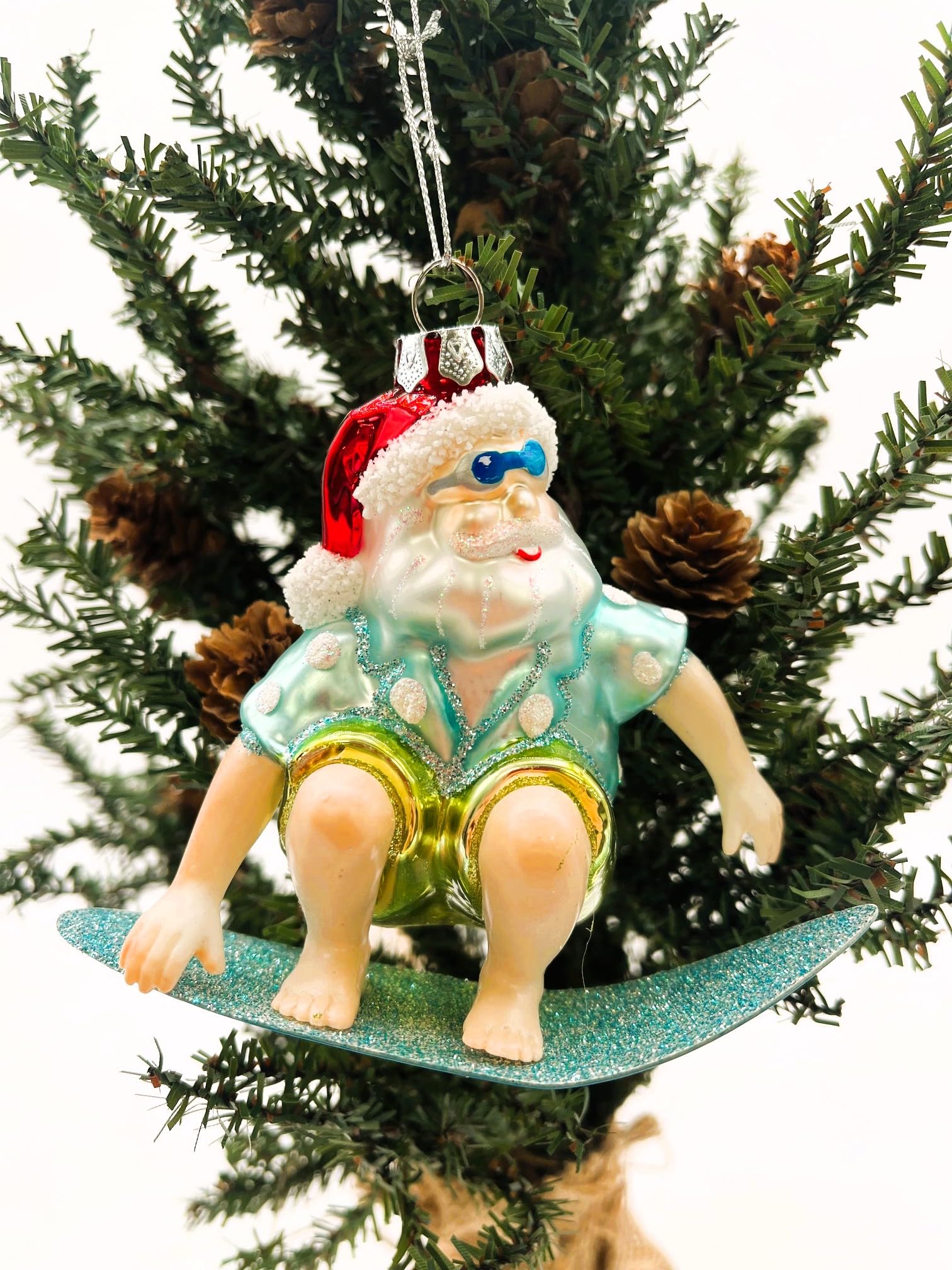 Kurt Adler szklana ozdoba Świętego Mikołaja, 10 cm (YAMJ8914)