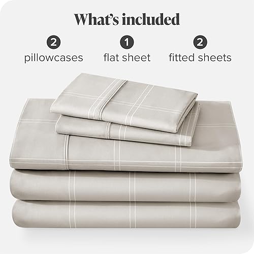 Miniatura 182 de Bare Home Juego de sábanas de tamaño individual XL, tamaño de dormitorio universitario, sábanas de microfibra ultrasuave de 1800 hilos, bolsillos 22