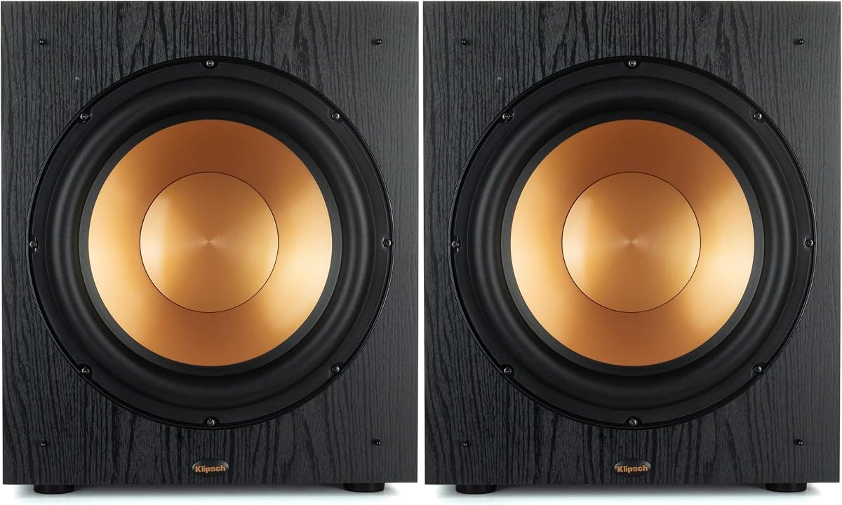 SUB-120-BLACK Synergy Black Label Subwoofer Speaker Pair (2020)