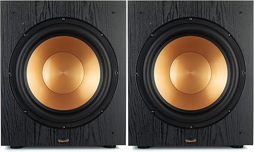 Miniatura 9 de Klipsch Synergy Black Label Sub-120 Subwoofer de disparo frontal de 12 pulgadas con 200 vatios de continuo y 400 vatios de potencia dinámica, y
