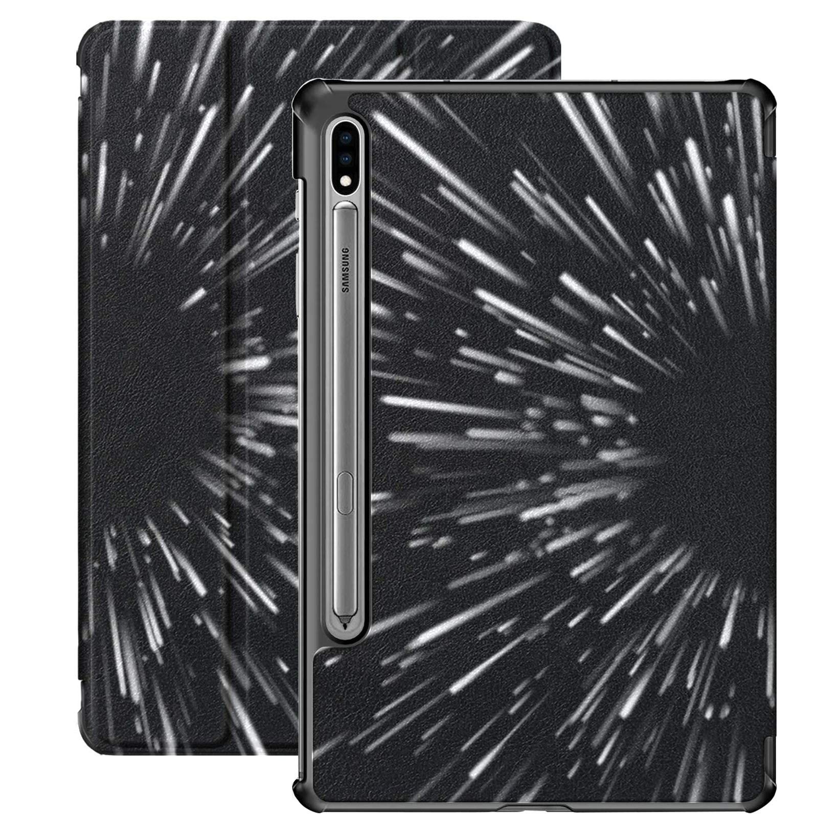 Case For Galaxy Tab S7 Case Slim Lightweight Stand Case Shell Cover For Samsung Galaxy Tab S7 Tablet 11 Inch Sm-t870 Sm-t875 Sm-t878 2020 Release, Abstract Star Warp Hyperspace