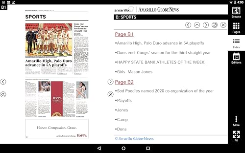 Amarillo Globe News Print Edition