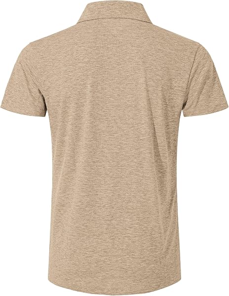 TARAINYA Polo Homme Coton Manches Courtes avec Poche Confortable Doux Tee-Shirt Été - 5