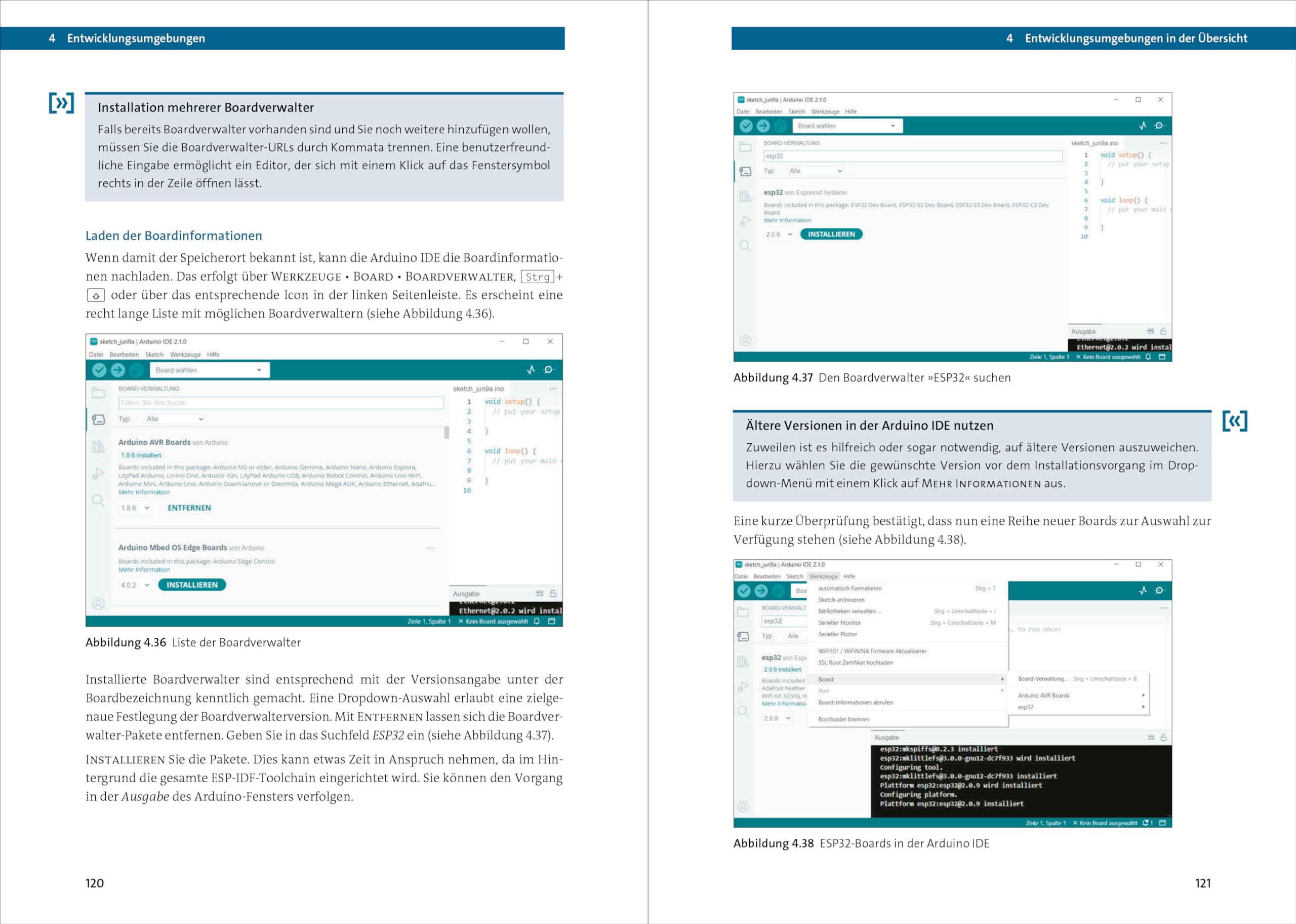 Mikrocontroller ESP32: Das umfassendes Handbuch. Über 700 Seiten, komplett in Farbe, mit Fritzing-Schaltskizzen und Projektideen – Neue Auflage 2024