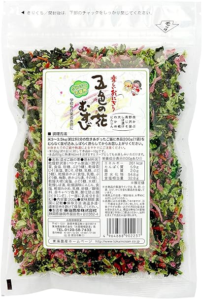 Amazon 東海農産 業務用五色の花むすび ノングル0g 東海農産 ふりかけ 通販